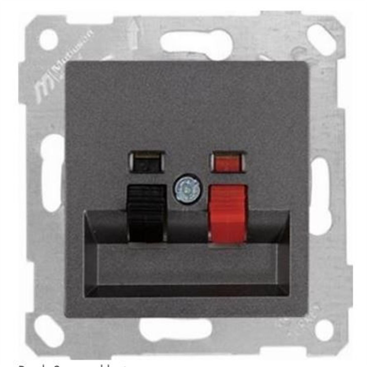 RİTA MEK TUŞ HOPARLÖR PRİZİ ANTRASİT 1